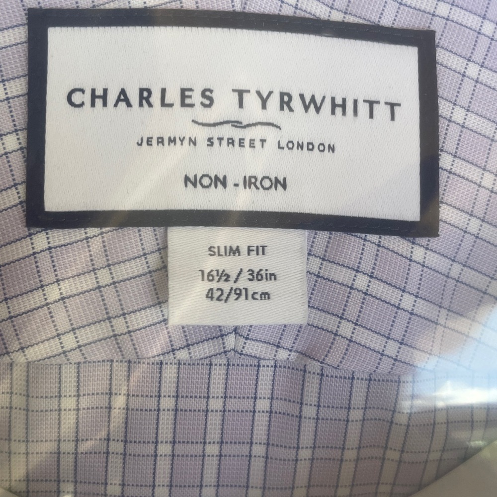 Charles Tyrwhitt Button-Down Non-Iron Stretch Oxford Check Shirt - Picture 5 of 7